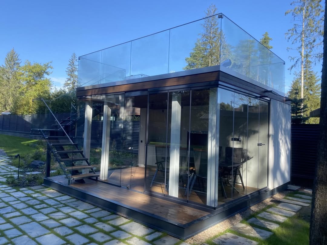 Остекление загородного дома